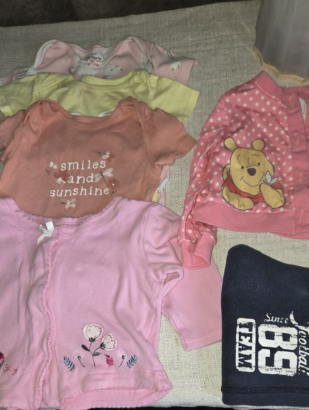 PatPat Winnie the Pooh Pink Baby Bottoms - 9-12M